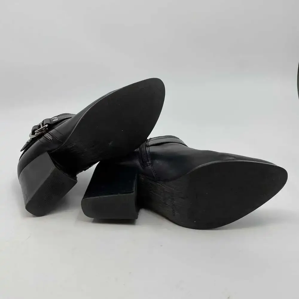 Marc Fisher Black Leather Bootie | Women’s US 7.5 Regular